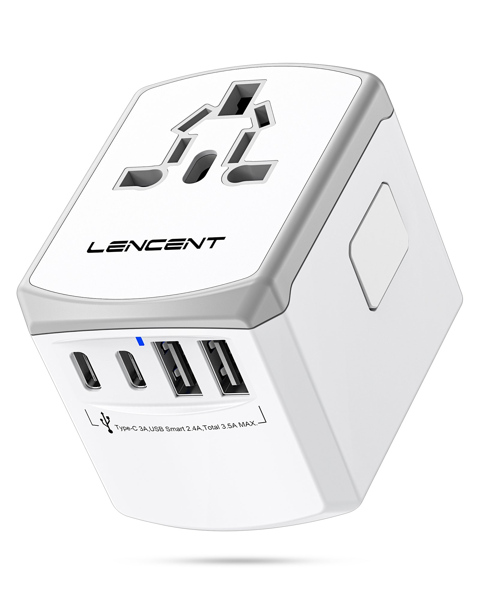 LENCENT Universal Travel Power Adapter, International AC Plug Adaptor