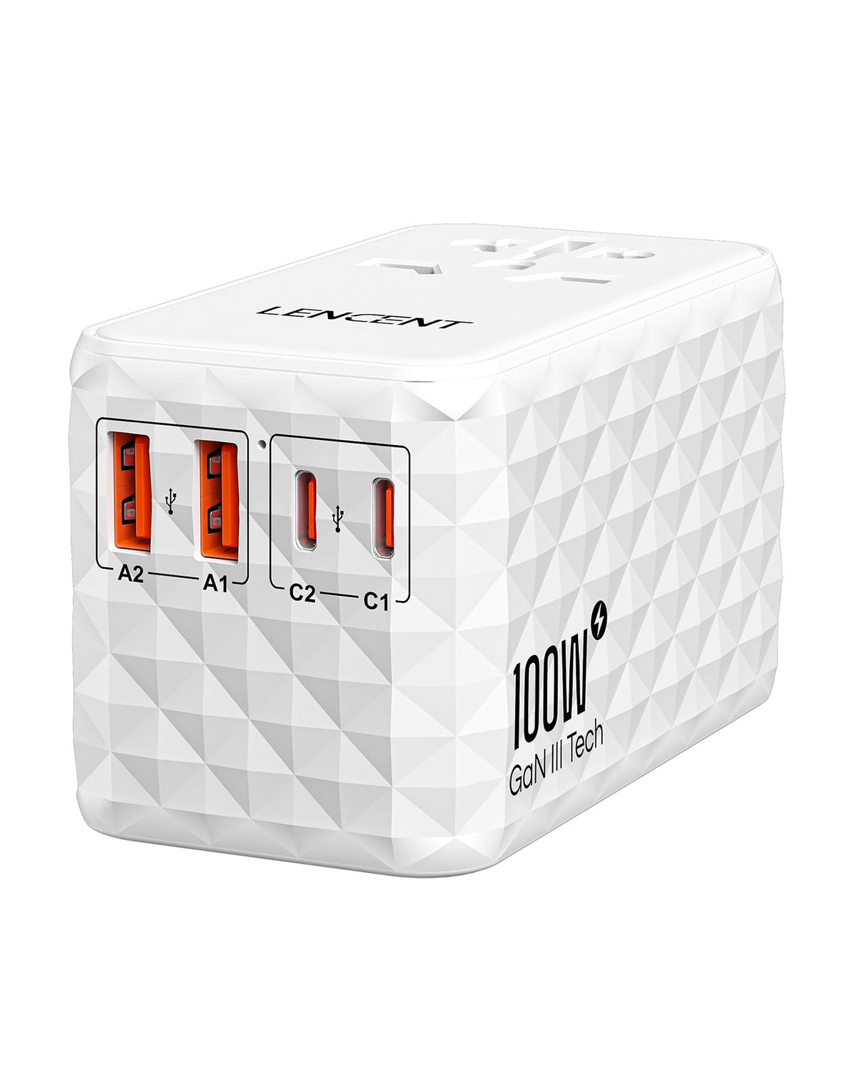 LENCENT PA055W 100W International Travel Adapter, Universal Travel Adapter
