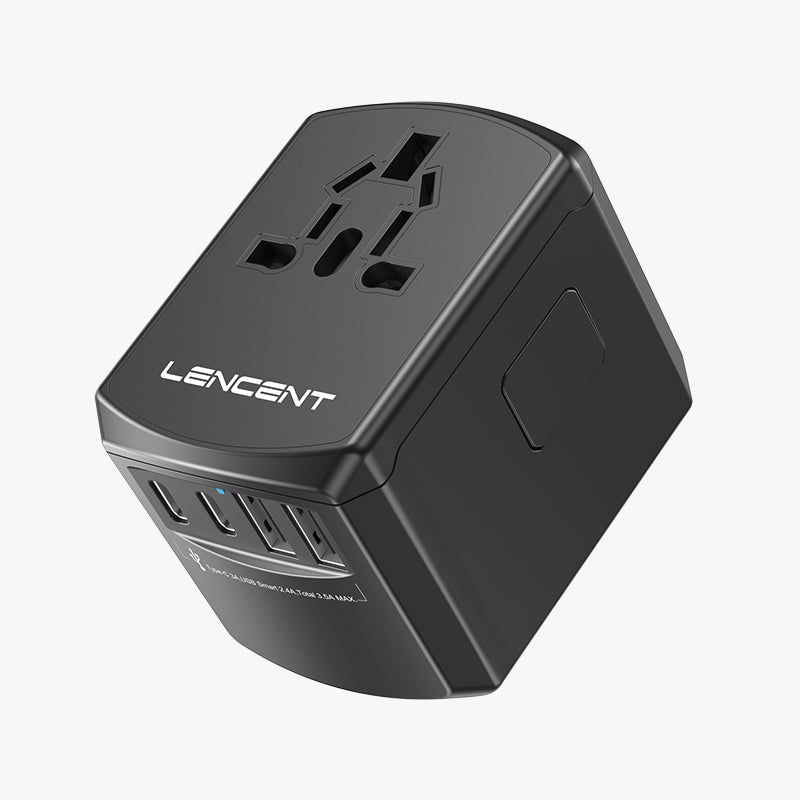 LENCENT Universal Travel Power Adapter, International AC Plug Adaptor