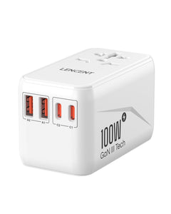 LENCENT PA048W 100W Universal Travel Adapter, GaN Ⅲ International Adaptor