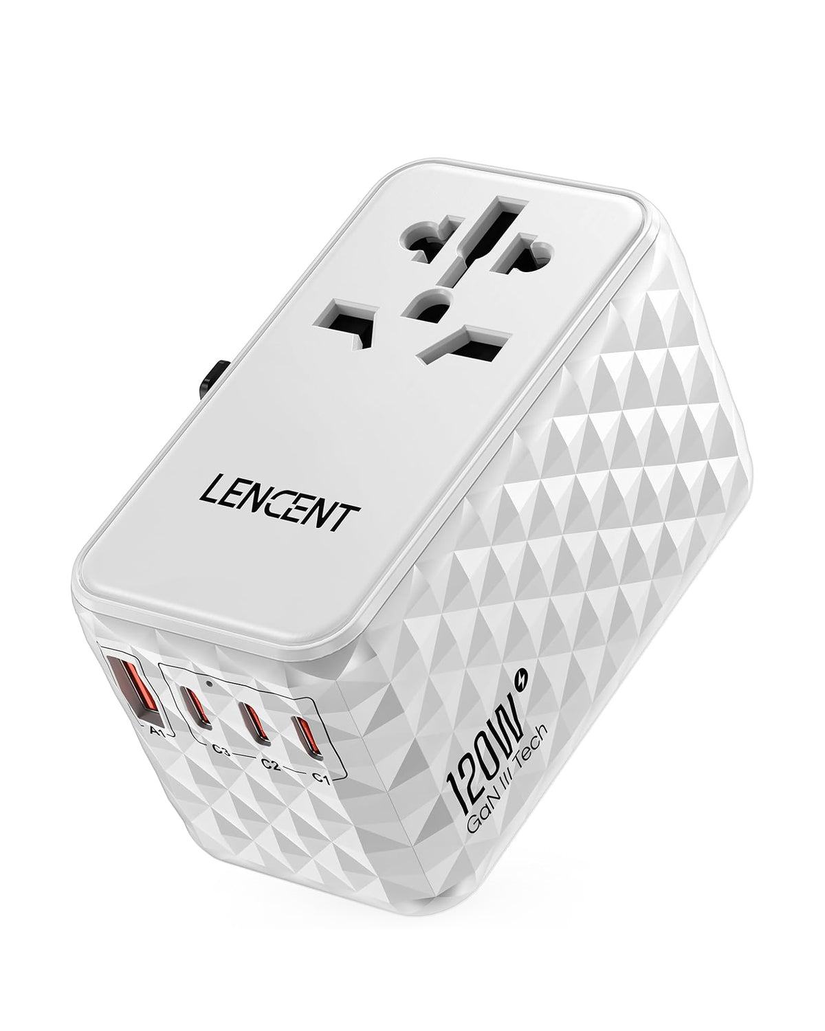 LENCENT PA055W 120W International Travel Adapter, Universal Travel Adapter