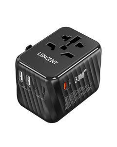 LENCENT Universal Travel Power Adapter, PA058B 30W International Wall Charger